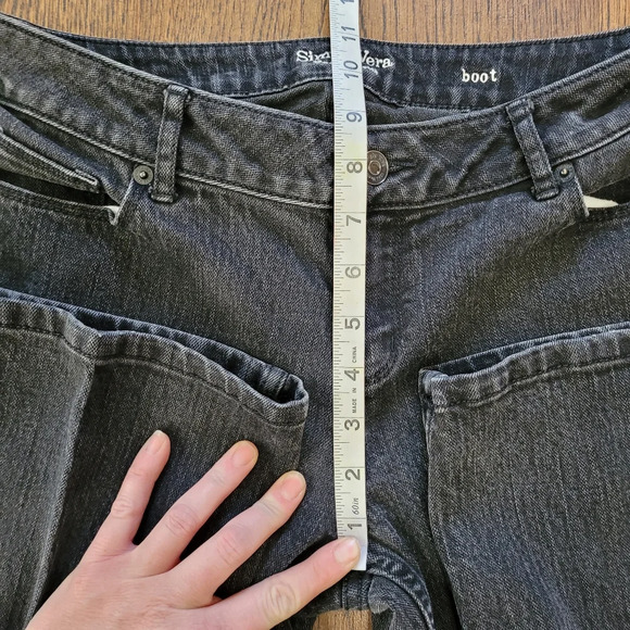 Simply Vera Vera Wang Faded Black Mid-rise Bootcut Jeans Size Women's 8 - Picture 7 of 11